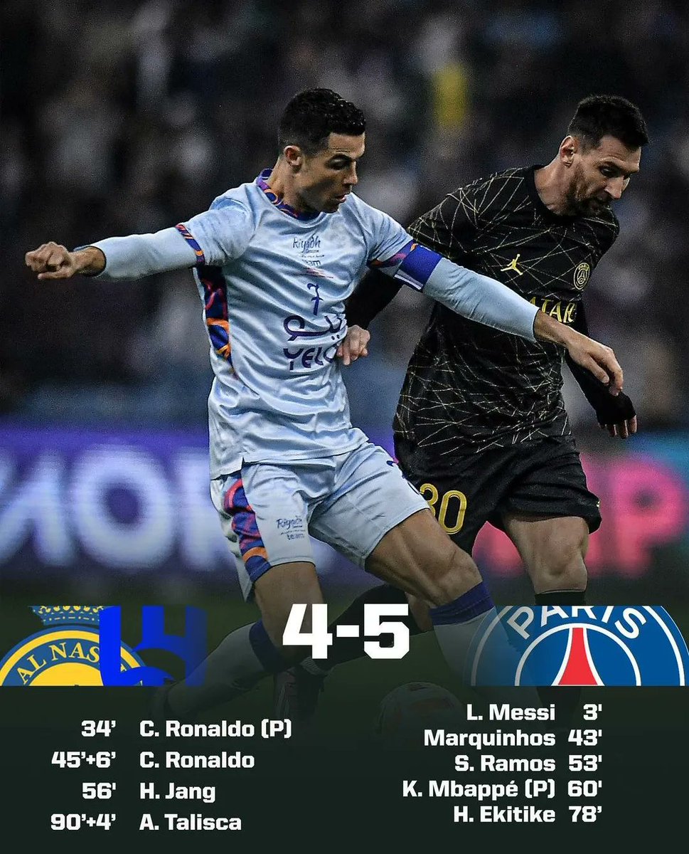 SportZoop's tweet photo. Ronaldo vs Messi one Last time
#ronaldo #messi #football #psg #saudiarabia https://t.co/SJLec3yt9l