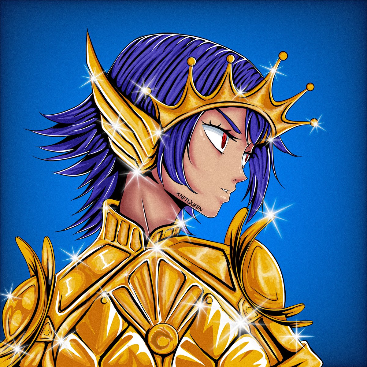 y’all already know that I’m the biggest fan of <a href="/ether/">ETHER</a> 🤩 once again I’m showing my love through my art. literally obsessed with this piece I made  dedicated to <a href="/ether/">ETHER</a> . It’s giving “NftQueen as an ether character” 😍 inspired by <a href="/visionofviii/">V</a> . I hope you love it <a href="/CValley_/">CV</a>