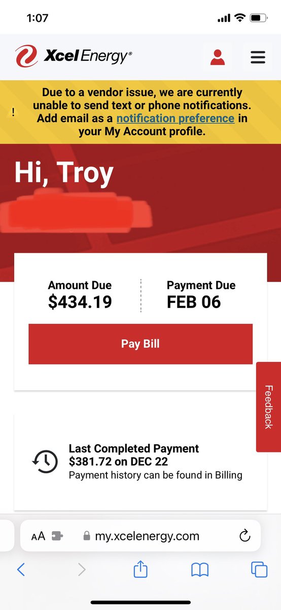 Stoofypaige's tweet photo. @XcelEnergyCO this is not okay. You are taking money out of my wallet that we spend on groceries. What shady shit is the company doing?! @GovofCO   #xcelenergy https://t.co/Llbya08YTn