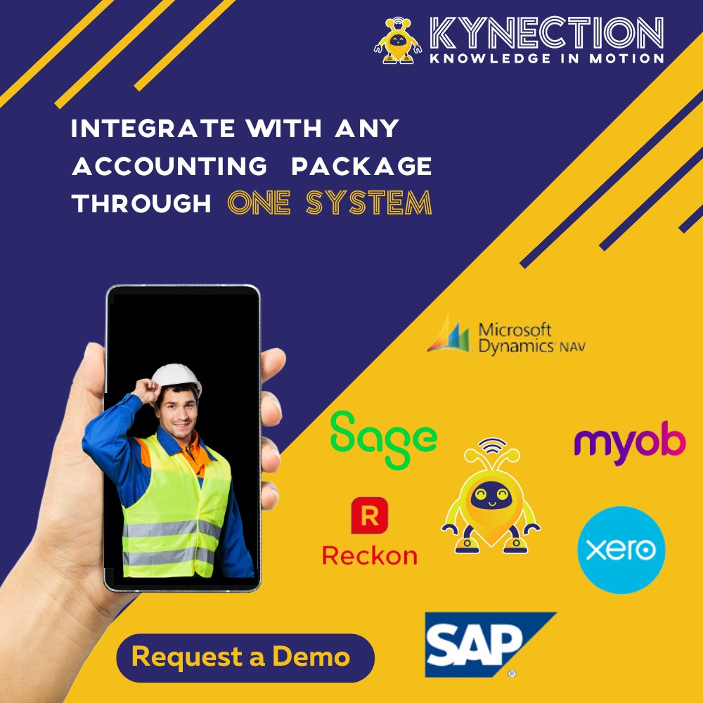 kynection's tweet image. Did you know that Kynection can integrate with any accounting package of your choice, allowing you to access and run all your operations through ONE SYSTEM? Book in a free demo NOW!  #Integration #Accounting #Onesystem #KIM #Myob #Invoicing #Payroll hubs.li/Q01vPygY0