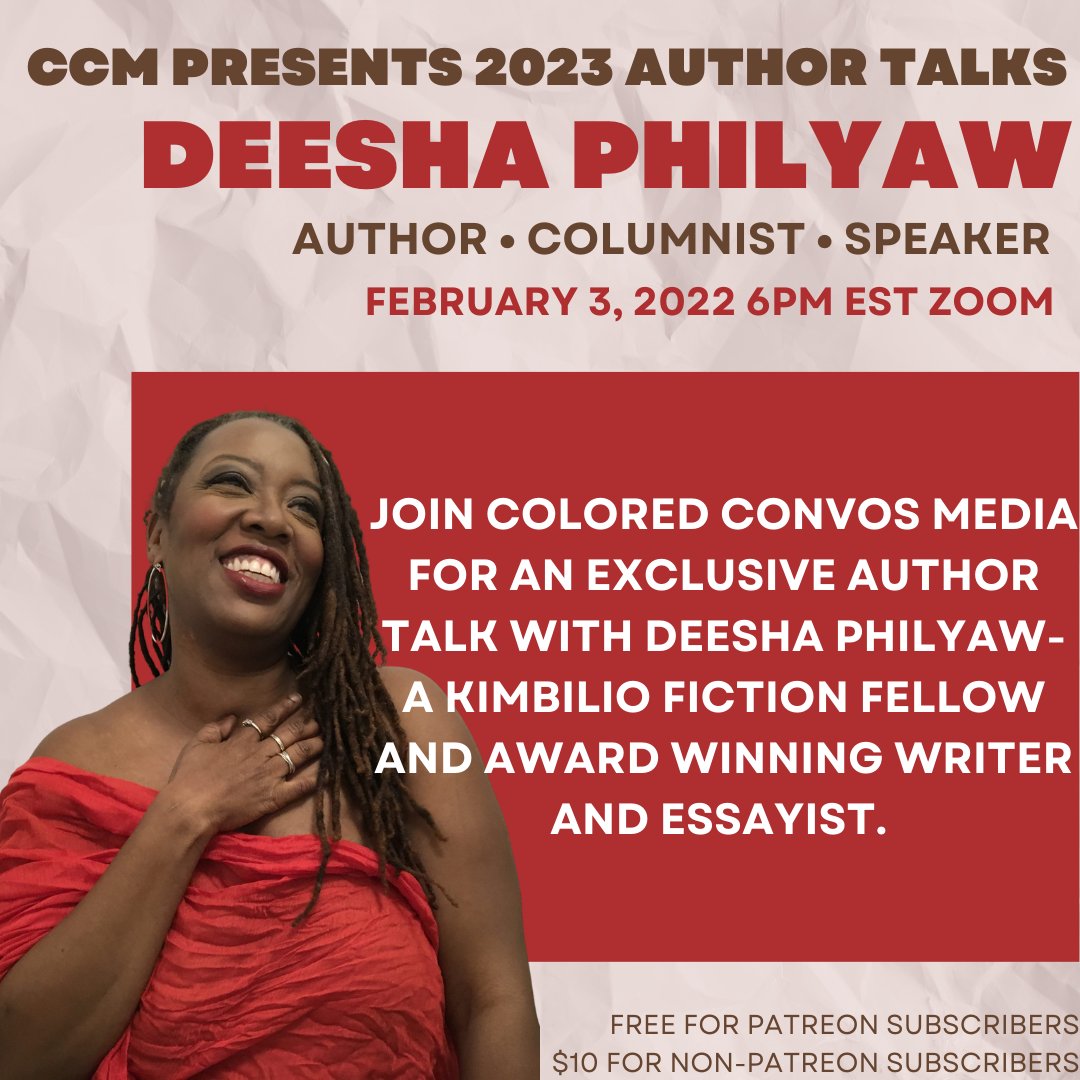 On February 3rd at 6pm join @jennmjacksonphd in conversation with @deeshaphilyaw!

RSVP Today: eventbrite.com/e/author-talks…