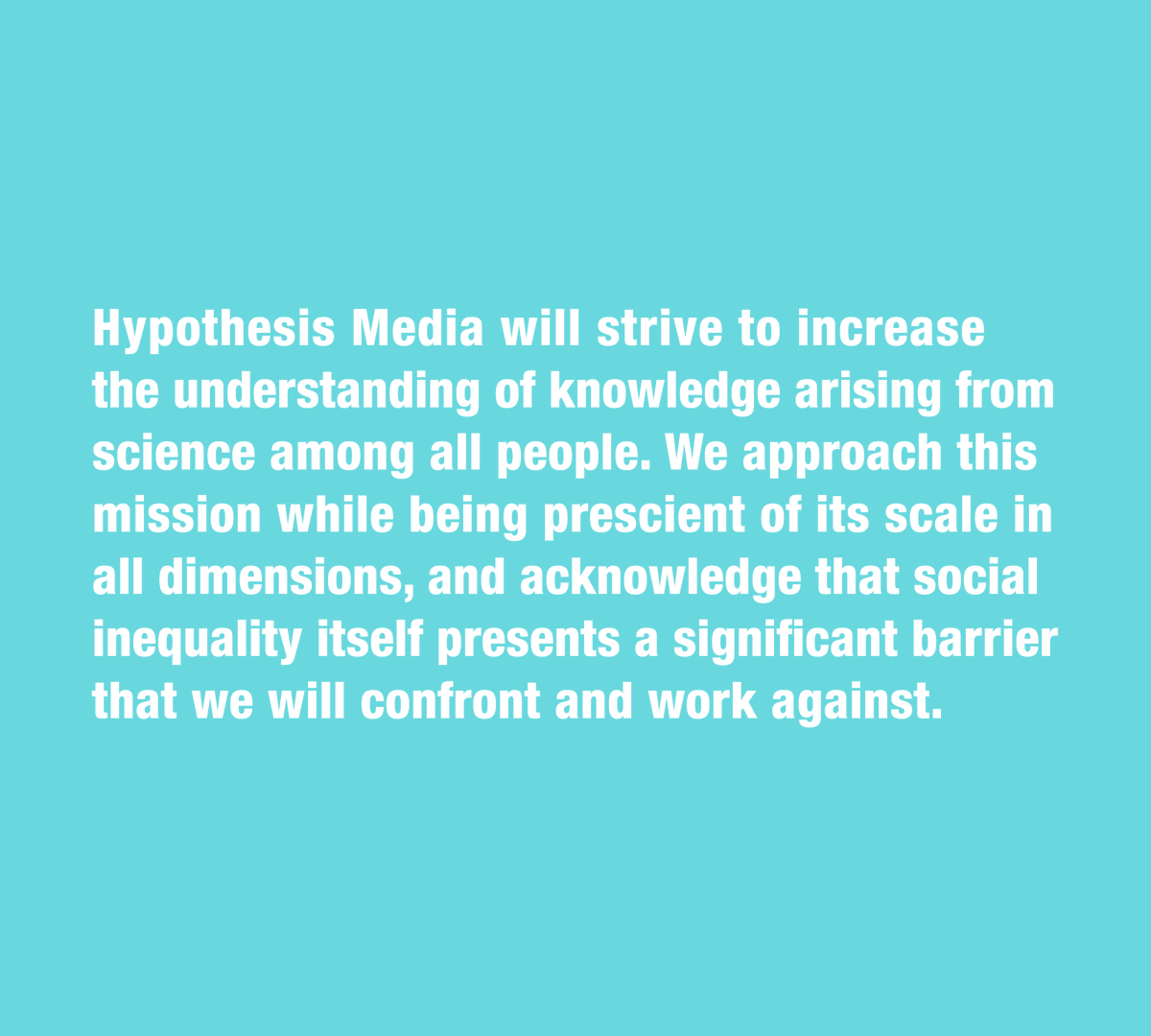 Hypothesis Media tweet media