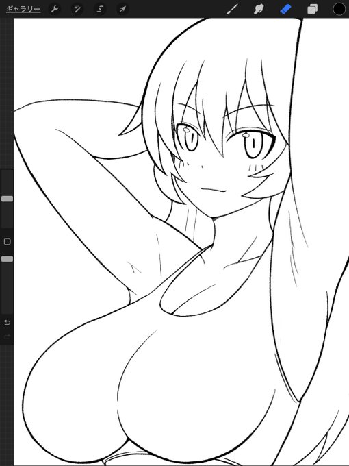 線画。

70分経過。

塗る。 https://t.co/gtvmfNHTCF 