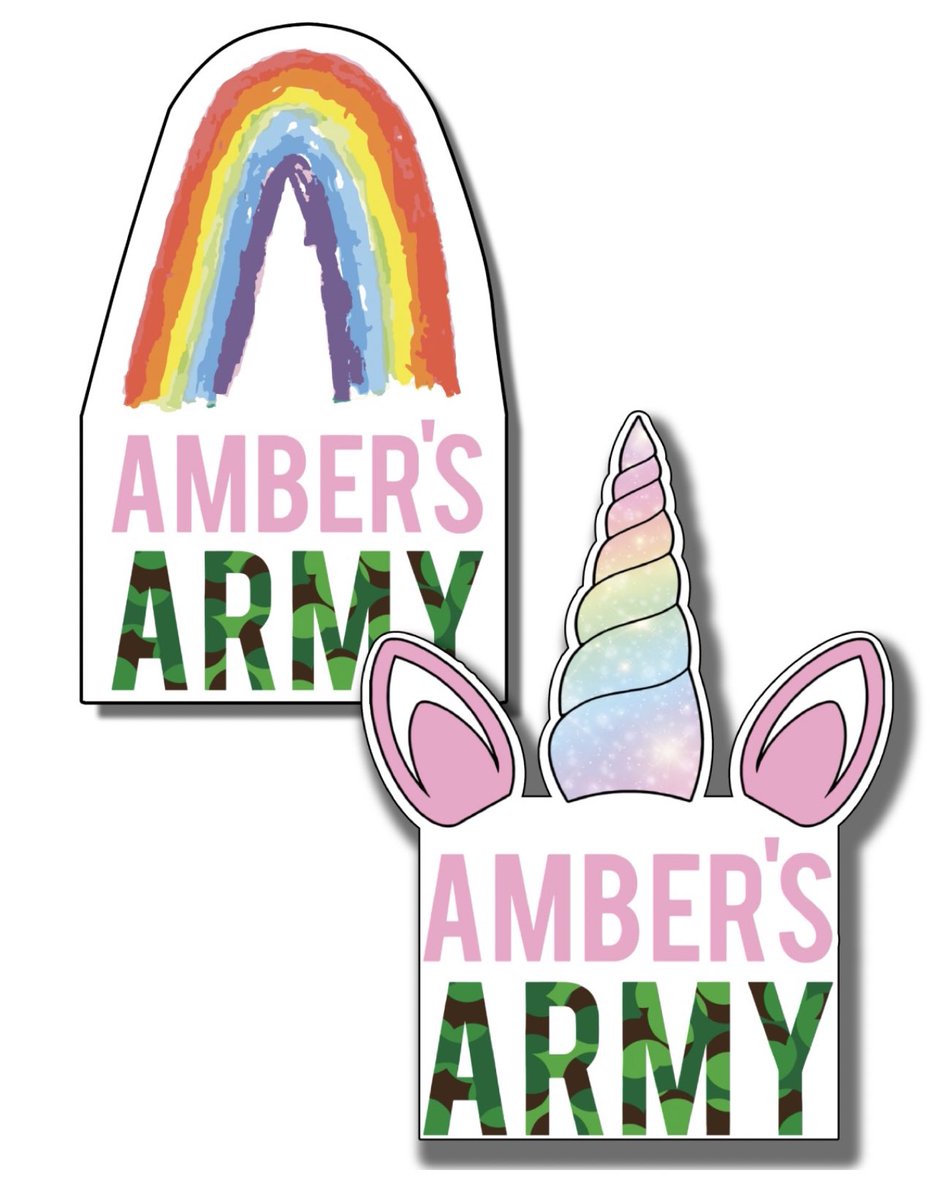 Thank you everyone for your support with the Amber's Army pin badge! Due to everyone's fantastic efforts, we have two new designs arriving in February. The first is a rainbow, drawn by Amber herself. Pre-orders available now at ambersarmy.org.uk 🌈 #ncfc #pusb #clapforamber