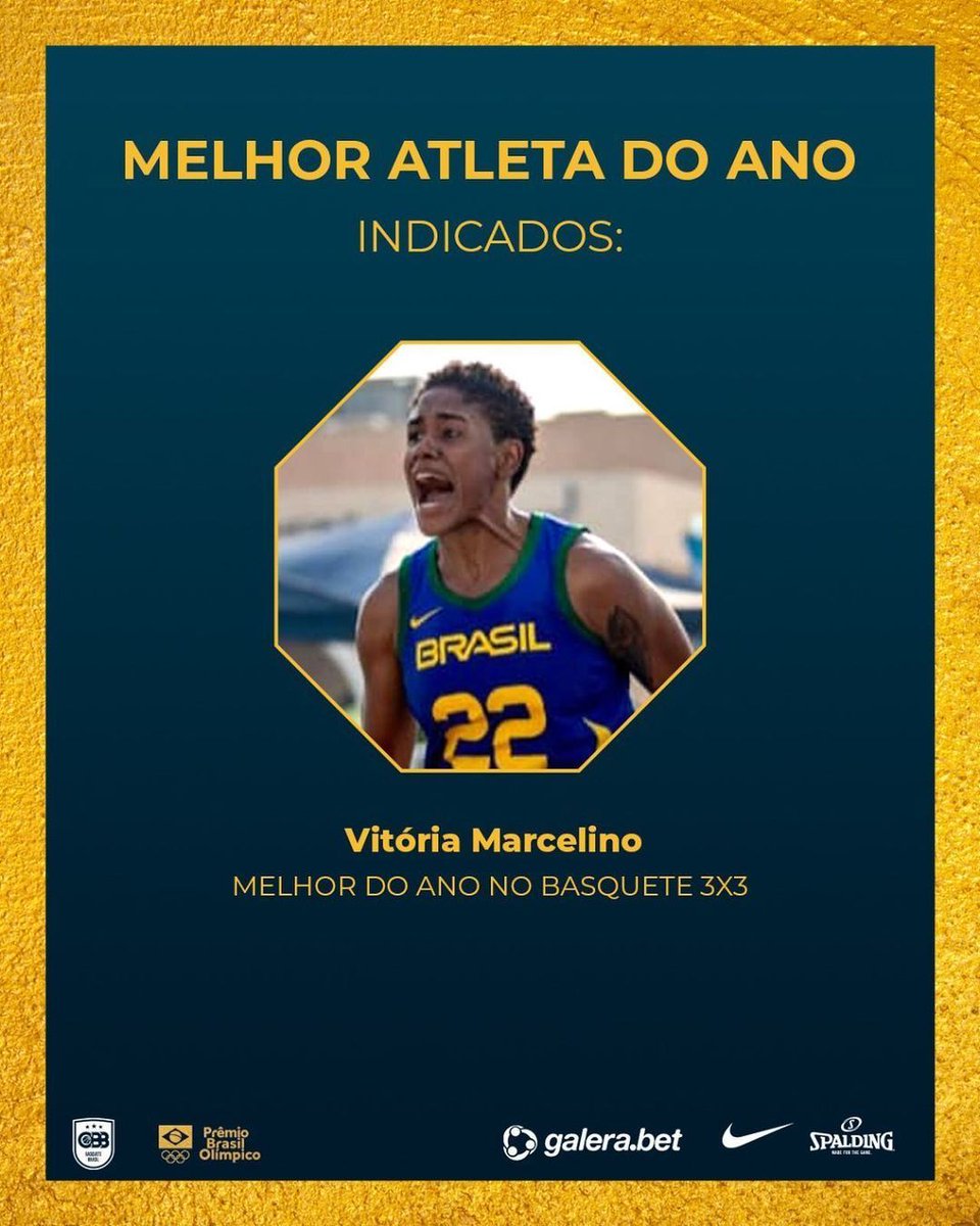 Vitória Marcelino foi eleita a melhor jogadora de basquete 3x3 do país no Prêmio Brasil Olímpico, do Comitê Olímpico do Brasil!

Parabéns, Vitória 👊

#Respost from @basquetecbb