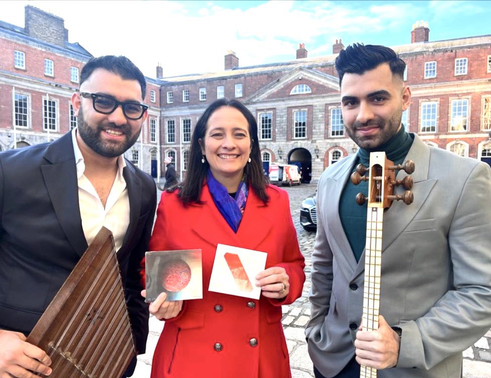 Honored to meet Minister @catherinemartintd at the launch of @tradfesttemplebar in the magnificent Dublin Castle today.