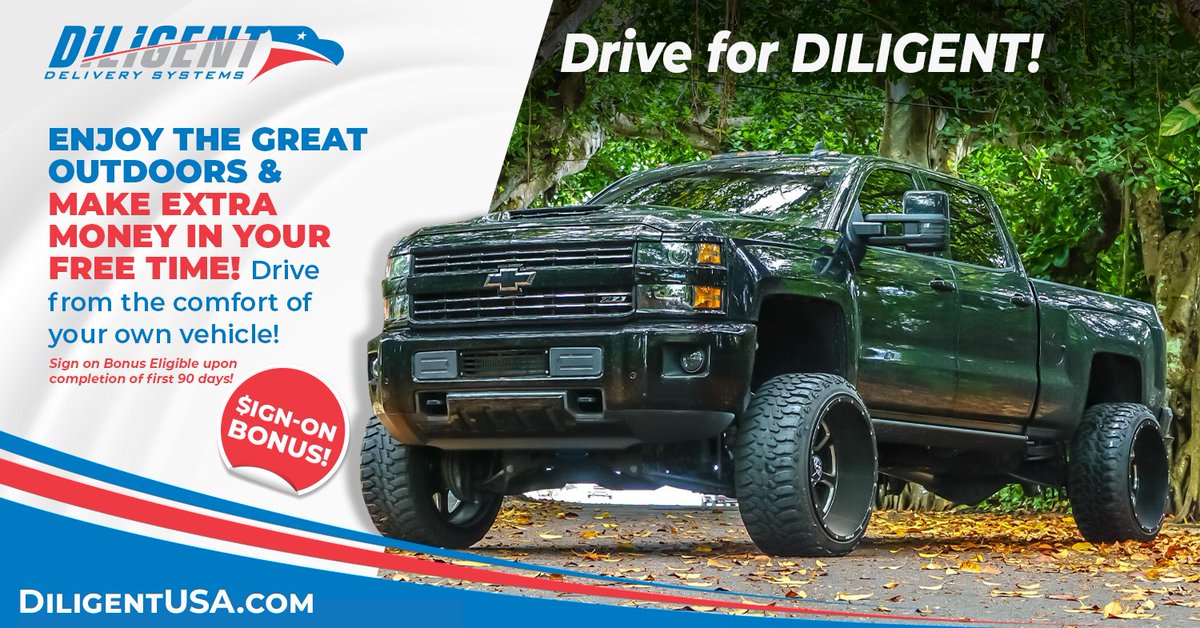 EXCourierIntl's tweet photo. What if YOUR CAREER took You OUTDOORS? Make Extra Money in your FREE Time and Drive for DILIGENT! https://t.co/ypY8FDkC55 or Call 888.560.6120 #driverrecruitment #deliverydriver #transportation #logistics #driverjobs #delivery #contractdriver Español https://t.co/DzRLpyoxN6 https://t.co/rElS2NjVCS