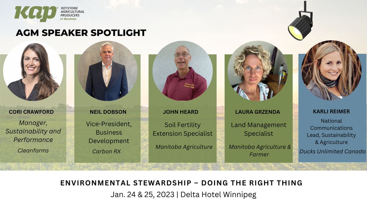 AGM🔦Farmers are the stewards of the land, but in an ever-changing environment you may feel like your efforts are not being recognized. This panel blends on-farm, applied science, and industry perspectives to focus on the things you need to know!

LINK:2023kapannualmeeting.sched.com
