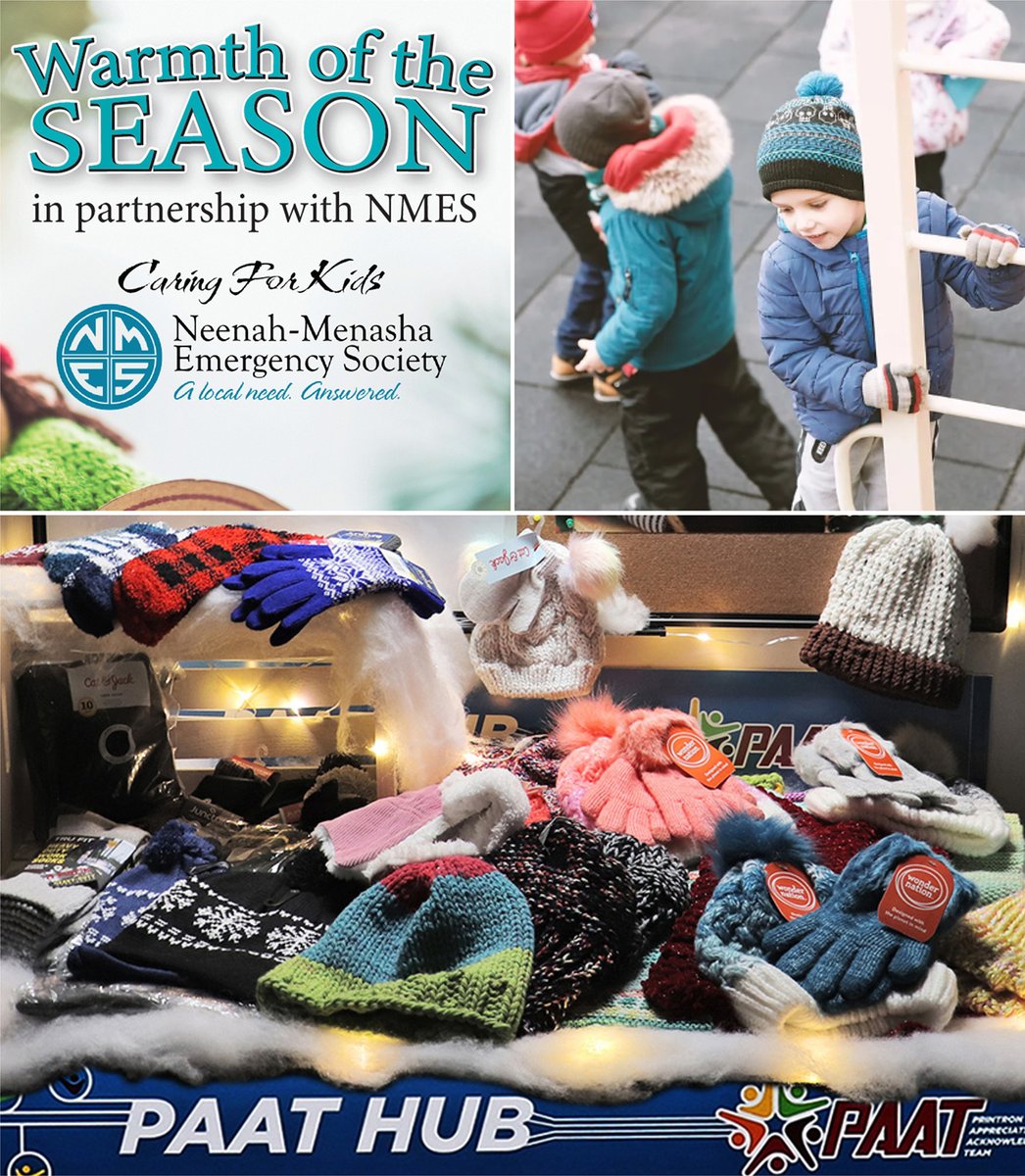 Our incredible staff recently donated resources during our Warmth of the Season event that supported the Neenah-Menasha Emergency Society Caring for Kids campaign. This campaign works to help keep our community's school aged kids warm. Thank you. #teamappreciation #community