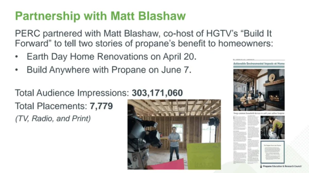 On Earth Day last year, Blashaw was interviewed by dozens of local news stations. 

In the interviews he said, “If families choose propane, they’re making a decision to lower carbon emissions.” 

According to an internal doc, the campaign was seen 300 million times.