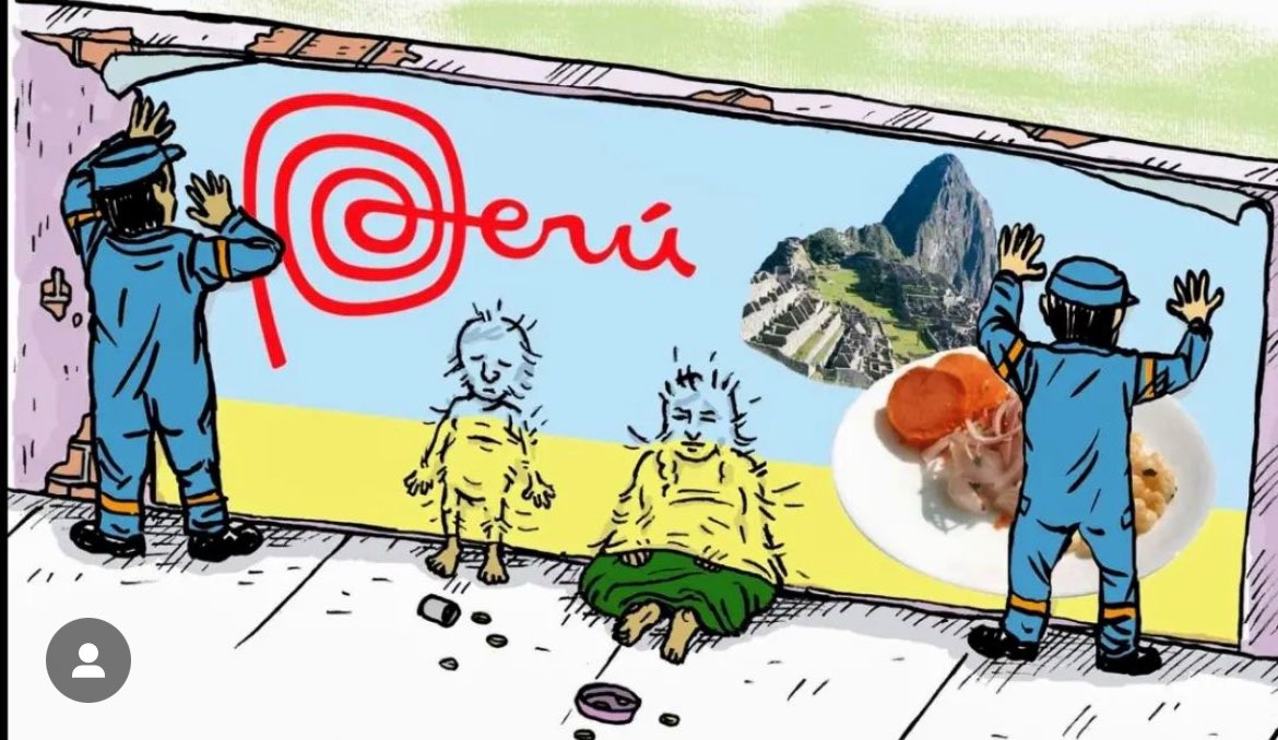 kadaui's tweet photo. Marca Perú. Ilustración de Jesús Cossio. Del muro de mi colega Karina Pacheco. https://t.co/ojexD4Y45a
