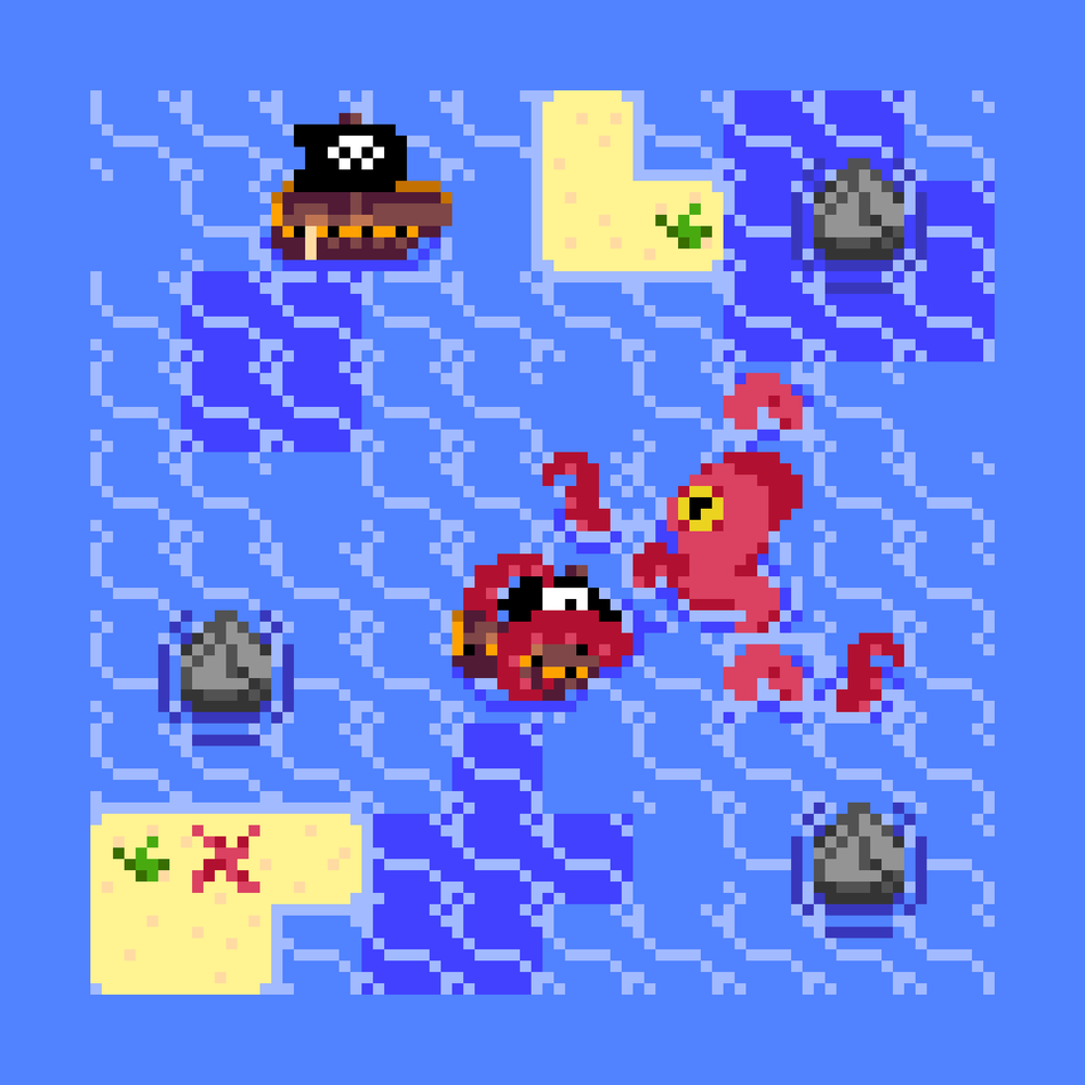 PirateSquadNFT's tweet photo. Ready to Release the Kraken Mateys!? 🦑 

Bid on this collaborative piece with one of our favorite pixel artists @marculinopng !

All bidders will get Treasure-list! 🪙 

Good luck, and happy bidding Pirates! 🏴‍☠️ https://t.co/Qgs555zXxr