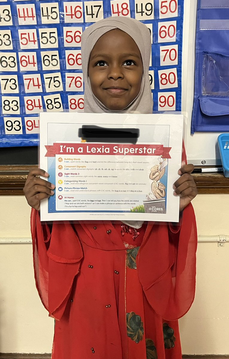 Congratulations to our latest Lexia Superstar! 🥳🎉🌟 <a href="/gecdsbmariners/">Marlborough P.S.</a> <a href="/LexiaLearning/">Lexia</a>