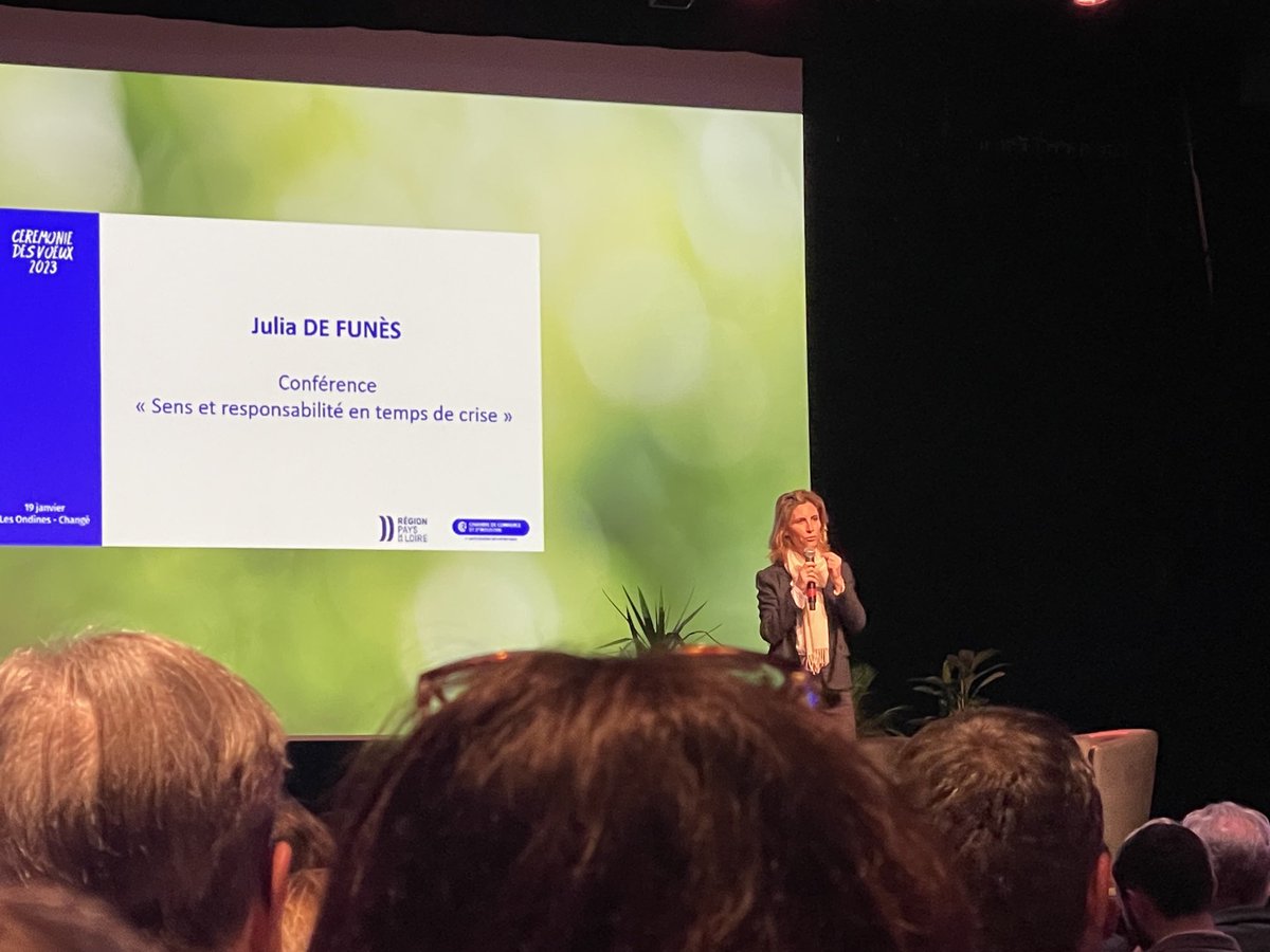 Vœux de la CCI. Cette conférencière est top!!!