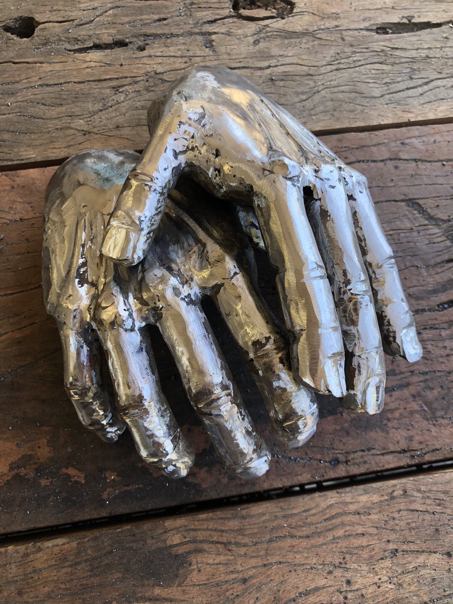 Scrapmetalsheil's tweet photo. Hands for the man @Scrapmetalsheil #sculpture #art #metalart #hand https://t.co/bSa6cGRSl1