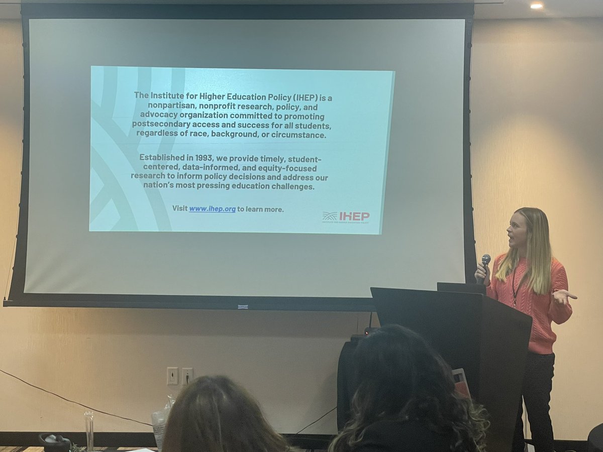 UNCFICB's tweet image. Kim Dancy, Associate Director of Research &amp;amp; Policy with our program partner @IHEPTweets, shares findings and information about IHEP’s Value Data Collaborative! #BigData #ValueDataCollaborative #DataEquity #policychanges #EducationalEquity #HBCUs #HSIs #RacialEquity
