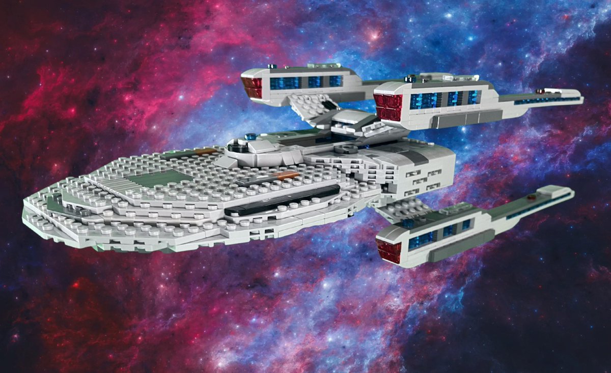 scifibriks's tweet photo. What’s your favourite ship from Star Trek Picard? I am obsessed with the new designs from the show so I had to build them! @StarTrekOnPPlus @StarTrek @TerryMatalas @BuckAdmiral #StarTrekOnline #StarTrekPicard #LEGO #fanart https://t.co/Punstw416Q