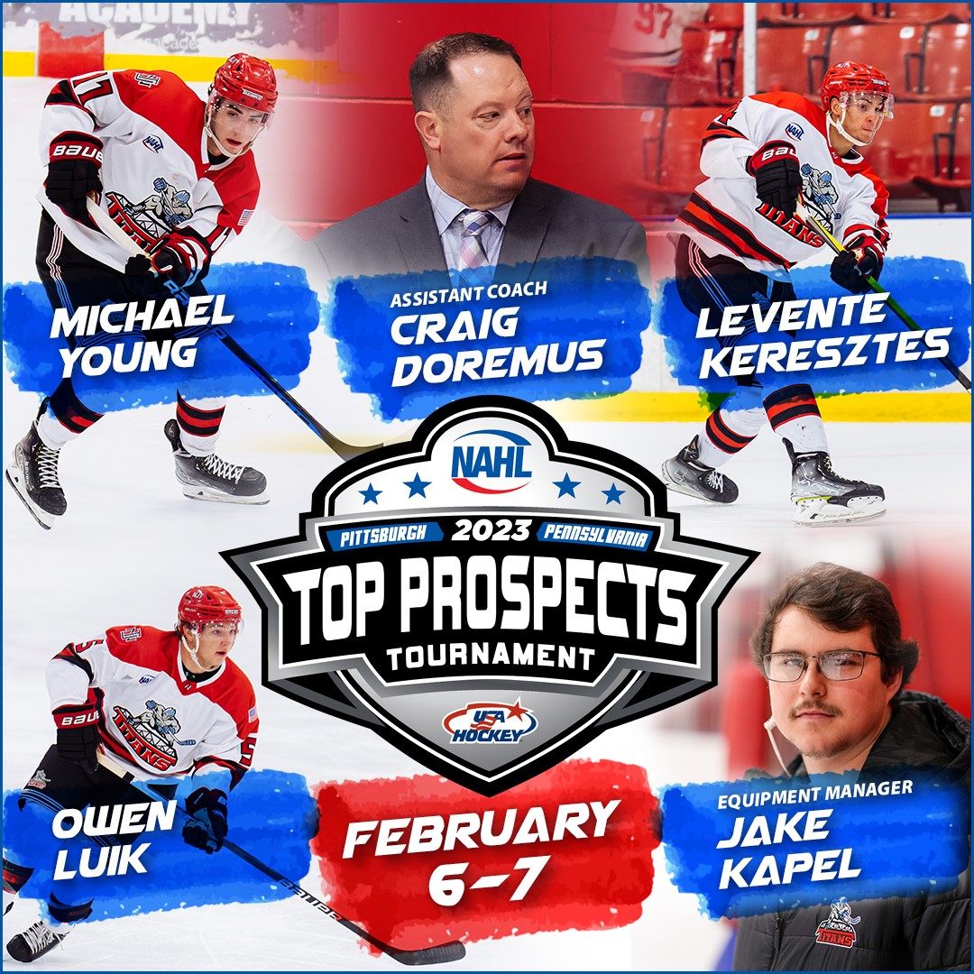 Three Titans selected to NAHL’s 2023 Top Prospects Tournament. bit.ly/3D40Ncz