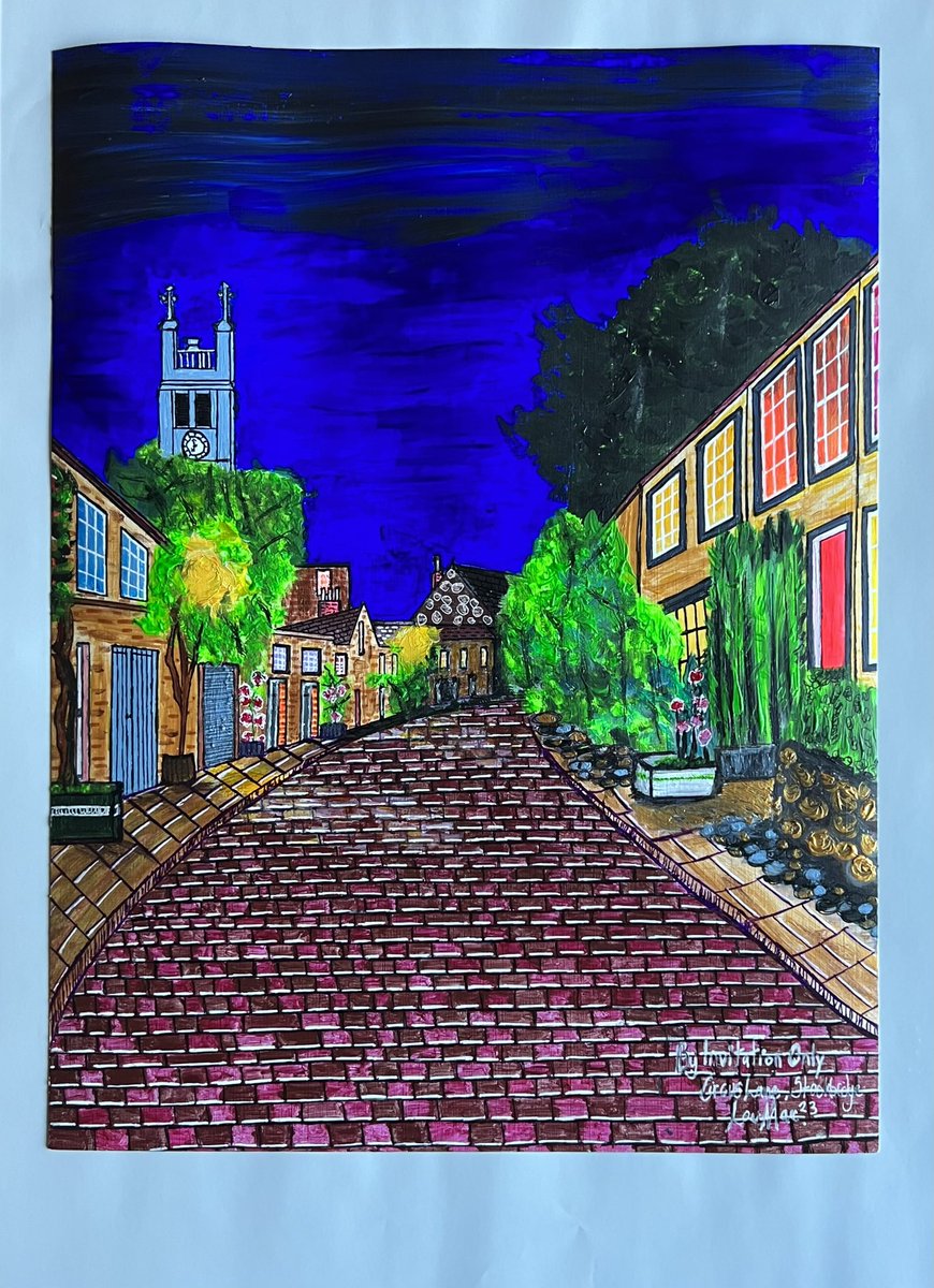 InkyplotsArt's tweet photo. What ‘By Invitation Only’, Circus Lane, Stockbridge would look like framed and on a wall. 
12x16 inches, unframed. 
Just to give you guys an idea. 

#edinburgh #availabletobuy #art #painting #originalart https://t.co/o2ky5WglH0