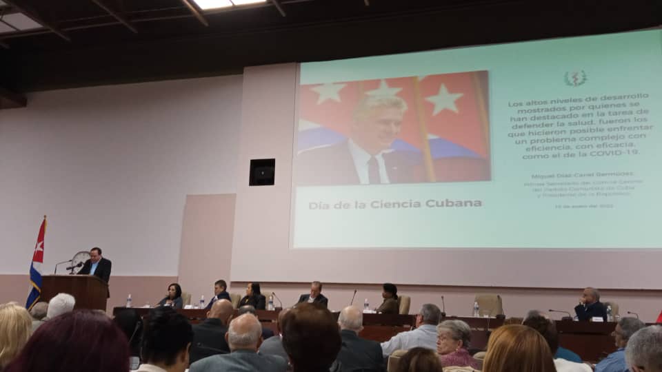 📍Intervención del ministro de Salud Pública <a href="/japortalmiranda/">José Angel Portal Miranda</a> en el acto por el #DiaDeLaCienciaCubana del <a href="/MINSAPCuba/">Ministerio de Salud Pública de Cuba</a> en el Palacio de las convenciones. #CubaPorLaSalud #ciencia