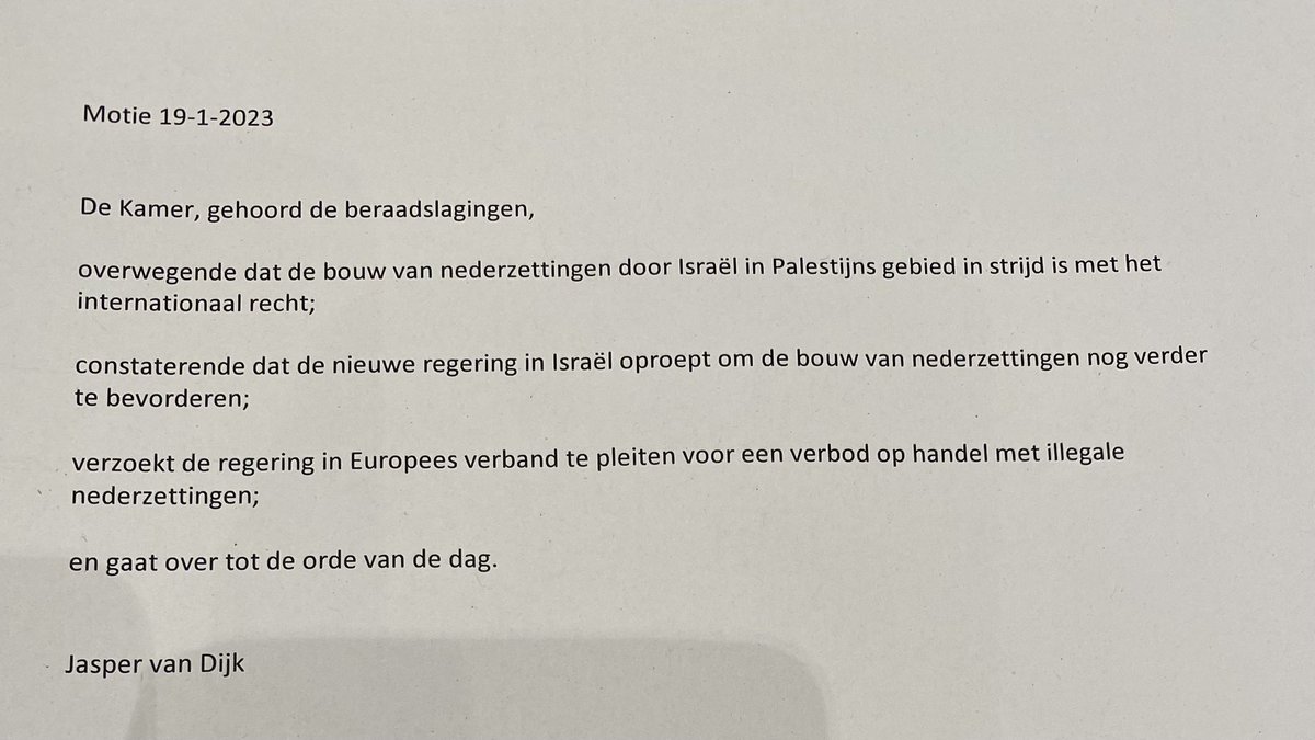 JaspervanDijkSP's tweet image. De nieuwe regering van Israël wil de bouw van illegale nederzettingen in bezet gebied nog meer bevorderen, onacceptabel. Nog meer reden om te stoppen met handel met illegale nederzettingen #motie