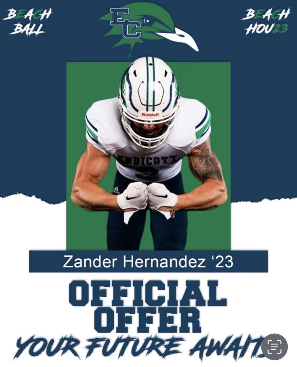 ZanderHernand12's tweet photo. After a great campus visit with @CoachMcGonagle @CoachPopino @CoachSqualli  I am honored to announce that I have received an offer from Endicott College. I am blessed to have this opportunity to advance my academic and athletic career @EndicottFB https://t.co/jhKXWJqqcF