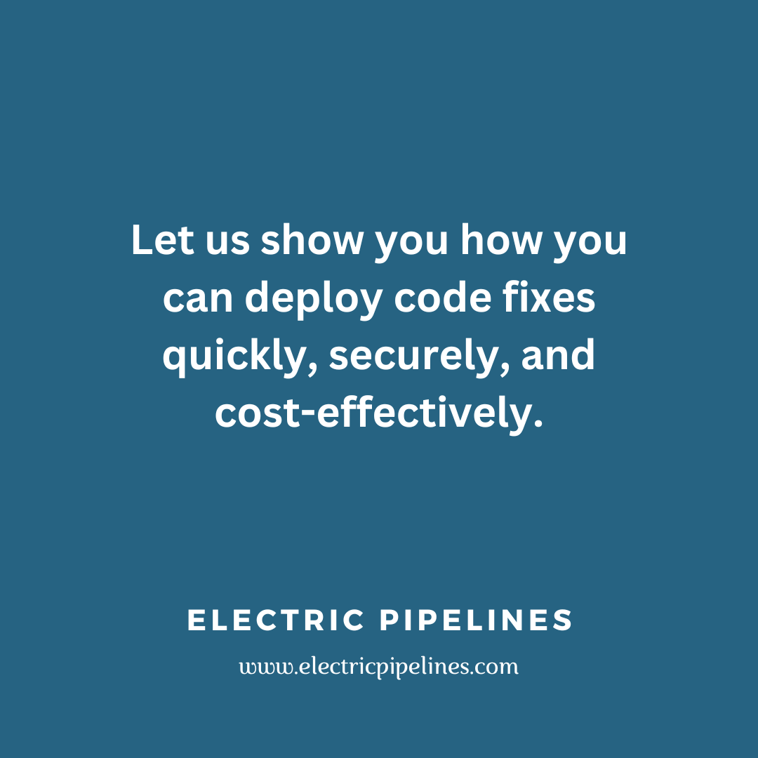 electric_pipes's tweet image. In this post, we’ll debunk the three most popular myths about #CodeFix deployments that you probably still believe.
Read the blog post⚡️:
ow.ly/a7jx50MvyeR
