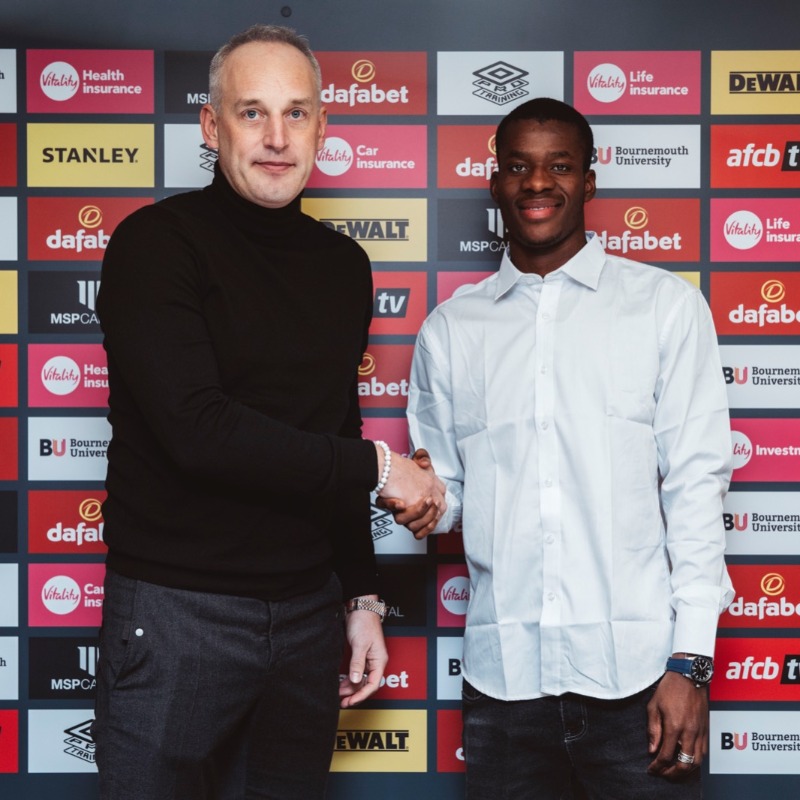 afcbournemouth's tweet photo. We're delighted to confirm the signing of Dango Ouattara on a five-and-a-half-year deal ✍️

Welcome to #afcb, Dango 🤝