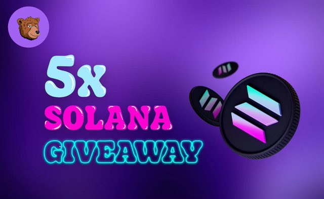 Clumsy Bears (@clumsybearsnft) on Twitter photo 🎁 5 Solana Giveaway 🎁
🏆 Prize: 10 winners of 0.5 $sol each
🎲 How to enter:
1️⃣ Follow <a href="/ClumsyBearsNFT/">Clumsy Bears</a>
2️⃣ Retweet ♻️
3️⃣ Tag 3 friends
⏰ Winners announced in 48 hours
Welcome to ClumsyLand
#solGiveaways #nft #solana #GiveawayAlert #giveaways #SolNFTs #Airdrop 🎁 5 Solana Giveaway 🎁
🏆 Prize: 10 winners of 0.5 $sol each
🎲 How to enter:
1️⃣ Follow <a href="/ClumsyBearsNFT/">Clumsy Bears</a>
2️⃣ Retweet ♻️
3️⃣ Tag 3 friends
⏰ Winners announced in 48 hours
Welcome to ClumsyLand
#solGiveaways #nft #solana #GiveawayAlert #giveaways #SolNFTs #Airdrop