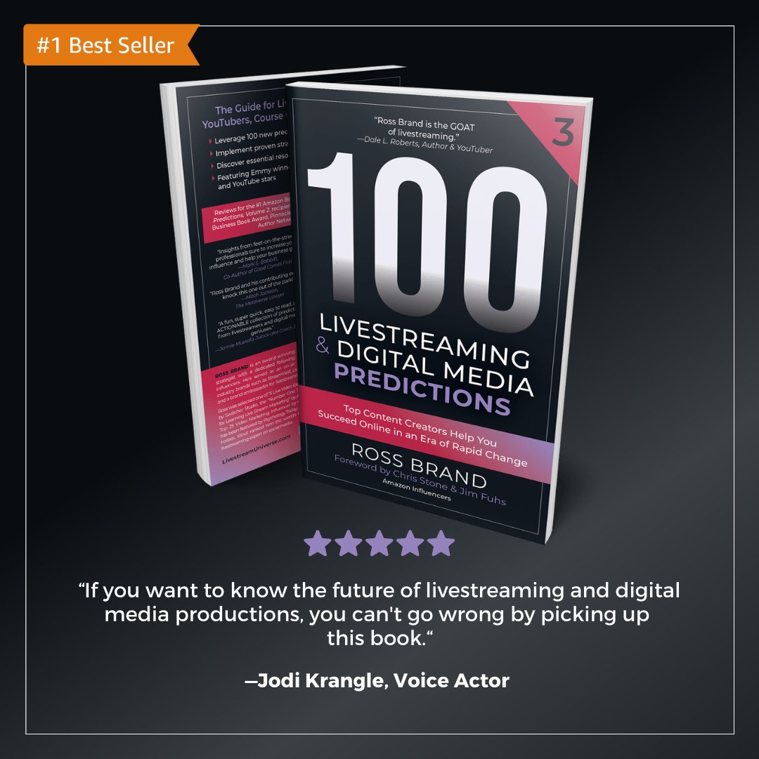 Thanks to voice actor &amp; audio brand expert <a href="/JodiKrangle/">Jodi Krangle</a> for a 5-star review of #100Predictions, Vol 3! 

Lead the competition in 2023 with cutting-edge predictions &amp; insights from 100+ top creators!

Get the #1 Best Seller today while it's only 99 cents. geni.us/100v3