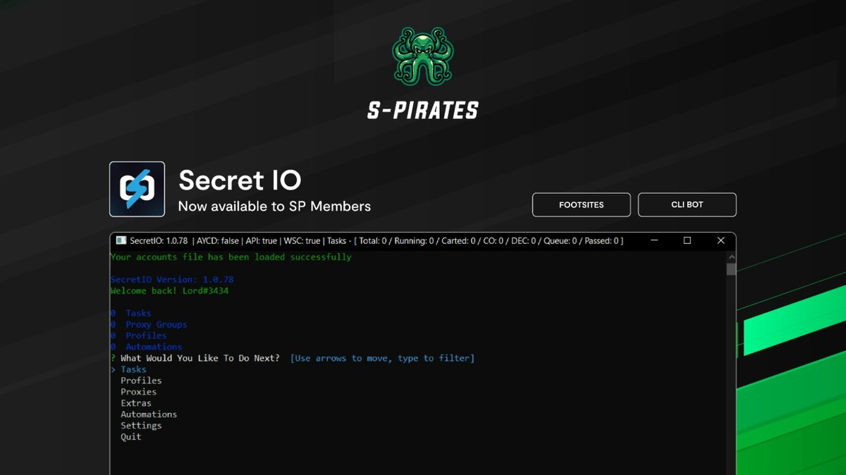 "Secret IO" Released in SP Membership

>  20% OFF Referral Links in Discord <

♻️ Random RT &amp; Tag get Lifetime SP