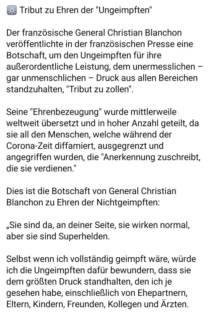 fusselsutra's tweet photo. Das ist ein Tweet für alle Ungeimpften. Ich habe diese Rede das erste mal gelesen und dann habe ich erst mal realisiert, was wir geleistet haben. Danach ist alles von mir abgefallen und ich habe geheult, wie ein kleines Kind!
Du bist ungeimpft?
DU HAST ALLES RICHTIG GEMACHT!!! https://t.co/40AiDX1kWr