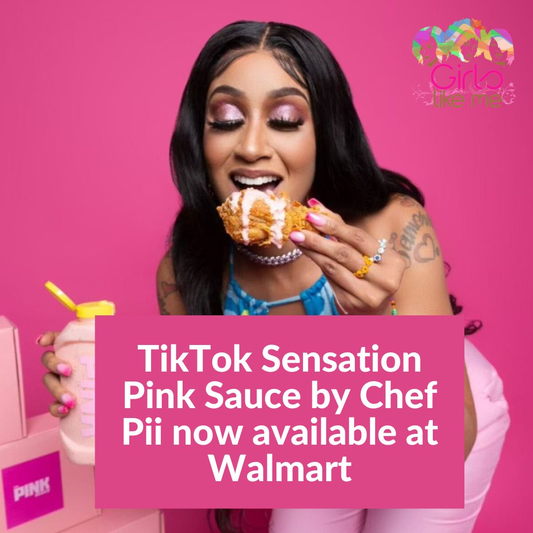 GirlsLikeMeProj's tweet image. Congratulations to @. Her viral Pink Sause is now available in over 4’300 Walmart store locations and online.  

#blackgirlswinning #girlslikemeproject #GLMPI #pinksauce #chefpii