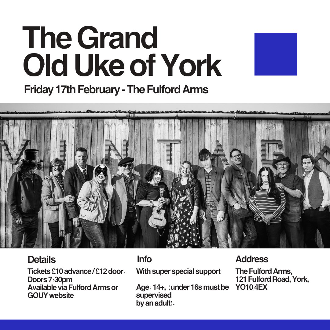 Ohhh yeahhhhh baby!! facebook.com/events/s/the-g… #york #yorkband #fulford #livemusic #ukulele #wedontplinkyplonk #yorkweddingband #festivalband #yorkshire
