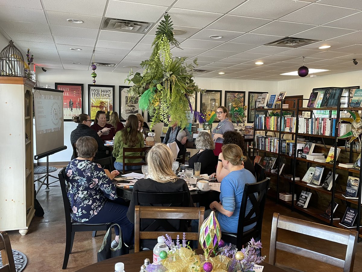 We were honored to host a Mississippi Arts Commission Meet the MAC Grant Information Session in our Gulfport location on Wednesday afternoon. #mississippiartscommission #visitms #coastalms #msbookfest #catislandcoffeehouse #passchristianbooks #mississippiartists