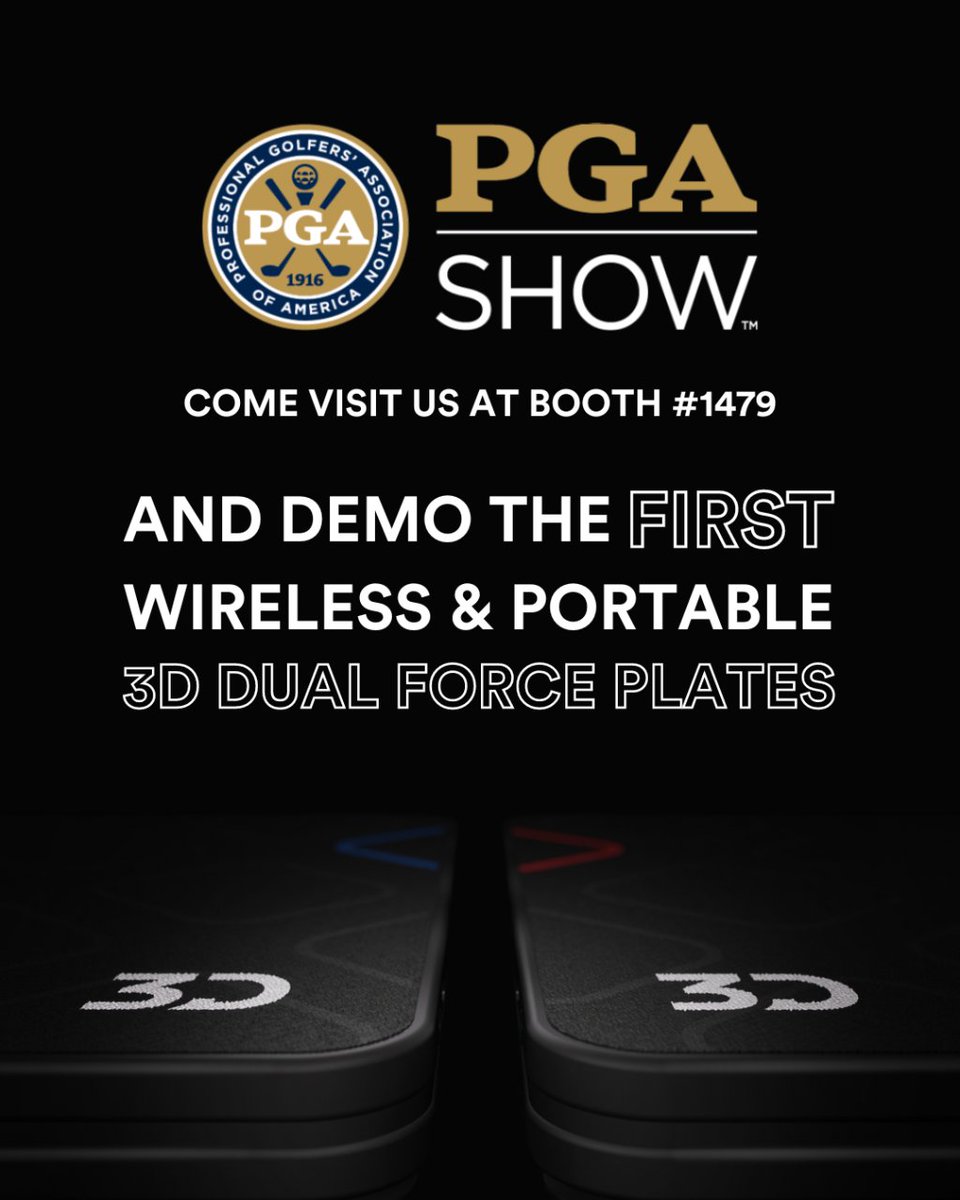 Who is going to the PGA 2023 Show? 👈 

Come visit us at booth #1479!

We will be showcasing and doing demos of the brand new 3D Dual Force Plates, the first wireless and portable dual force plates in the market. 

Stop by our booth to check it out!

#pgashow #smart2move