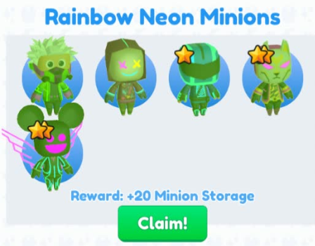 Viper_Toffi's tweet photo. I got 2 Rainbow Neon DJ and got 20 more storage in #MinionSimulator
Video Link: https://t.co/m5FAK9MZq0 https://t.co/mP4mlC102q