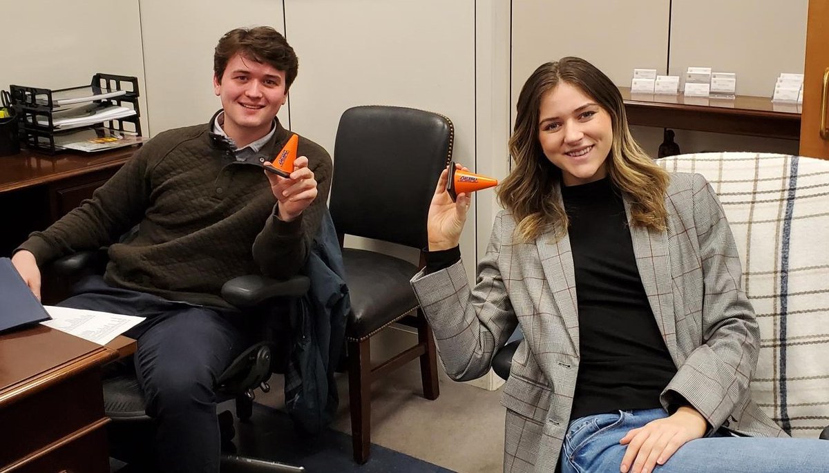 Visited <a href="/JohnBoozman/">Senator John Boozman</a>'s office, <a href="/ajeales/">Andrea Eales</a> did, to share our policy priorities for the #118thCongress. As always, the Senator's staff is very friendly, helpful. Sen. Boozman also a huge supporter of <a href="/APWATWEETS/">APWA</a> and #PublicWorks. They love our orange stress cones too!