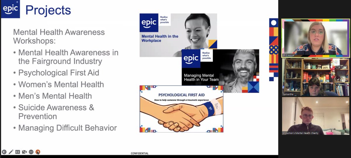 It's always a pleasure to work with @SheldonChadwick of @ShowmensCharity and @CThomas1991 of @EPIC_UK_ but especially so for our 2nd anniversary celebration livestream for the Showmen's Mental Health Awareness Charity! ❤️