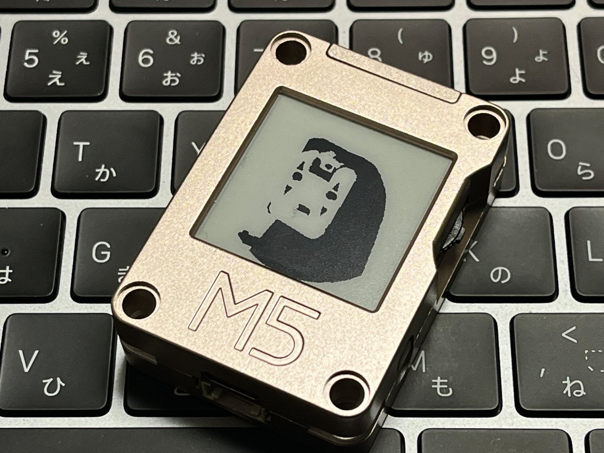 GEH00073's tweet photo. ウチにも賞品が届きました！
ありがと〜(^_^)

#M5Stack #M5StackCreativityContest2022 #CoreInk #カオナシ https://t.co/nrCRws7ITy
