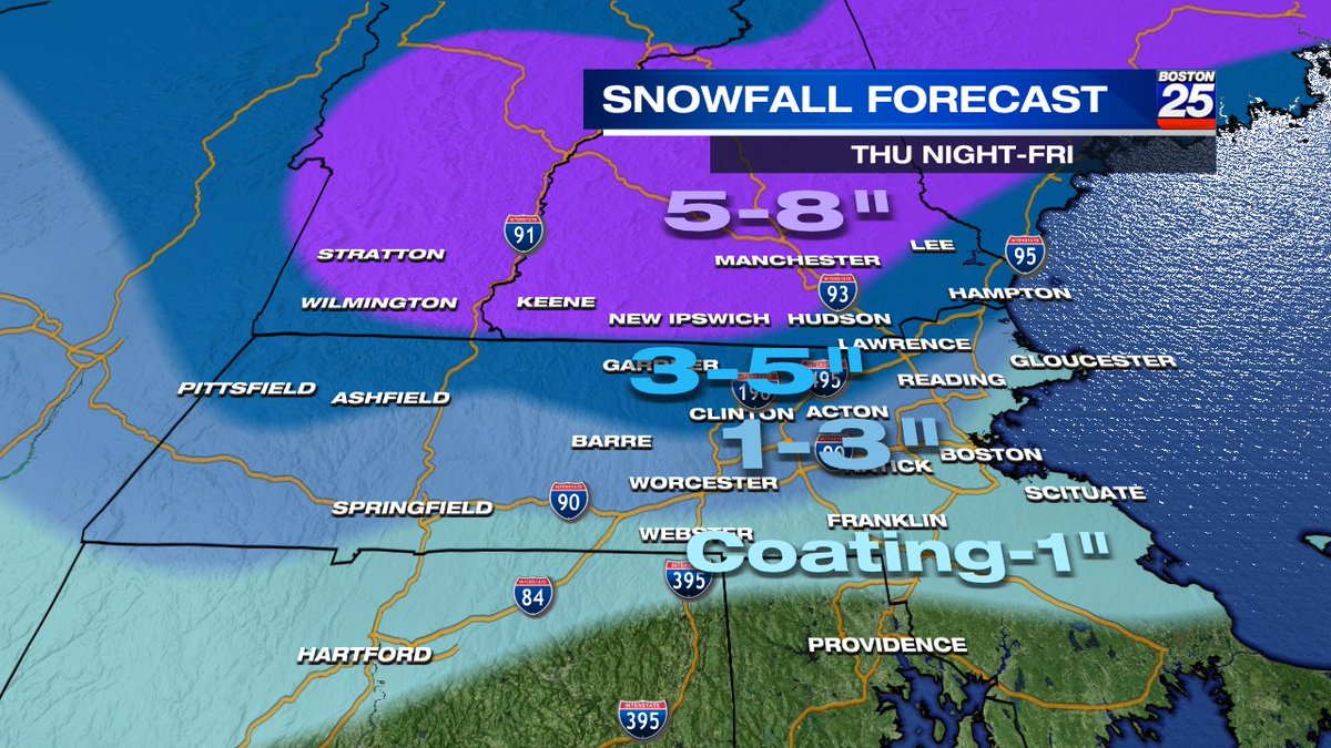 Lots of sleet to start with snow to come. Adjusting a bit here and explaining it <a href="/boston25/">Boston 25 News</a> starting at 5 through 7 p.m.