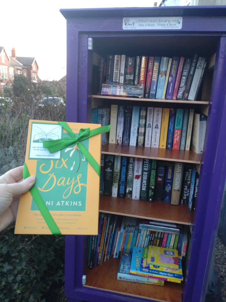 _AnnaBlight's tweet image. The Book Fairies are excited to share a new read from #DaniAtkins - who will be lucky enough to find a copy of #SixDays in #Pontefract @AvenueFree little free library?

#ibelieveinbookfairies
#HeadofZeusBookFairies
