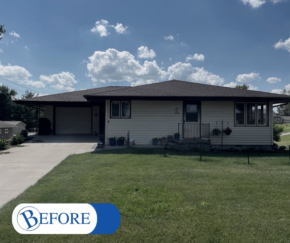 bureshhs's tweet image. This Panora homeowner got quite a facelift with new Cedar Knolls D4 Vinyl Siding in Deep Water and Pella 250 Series Vinyl Windows! 😍😍 Let us what you think down below!