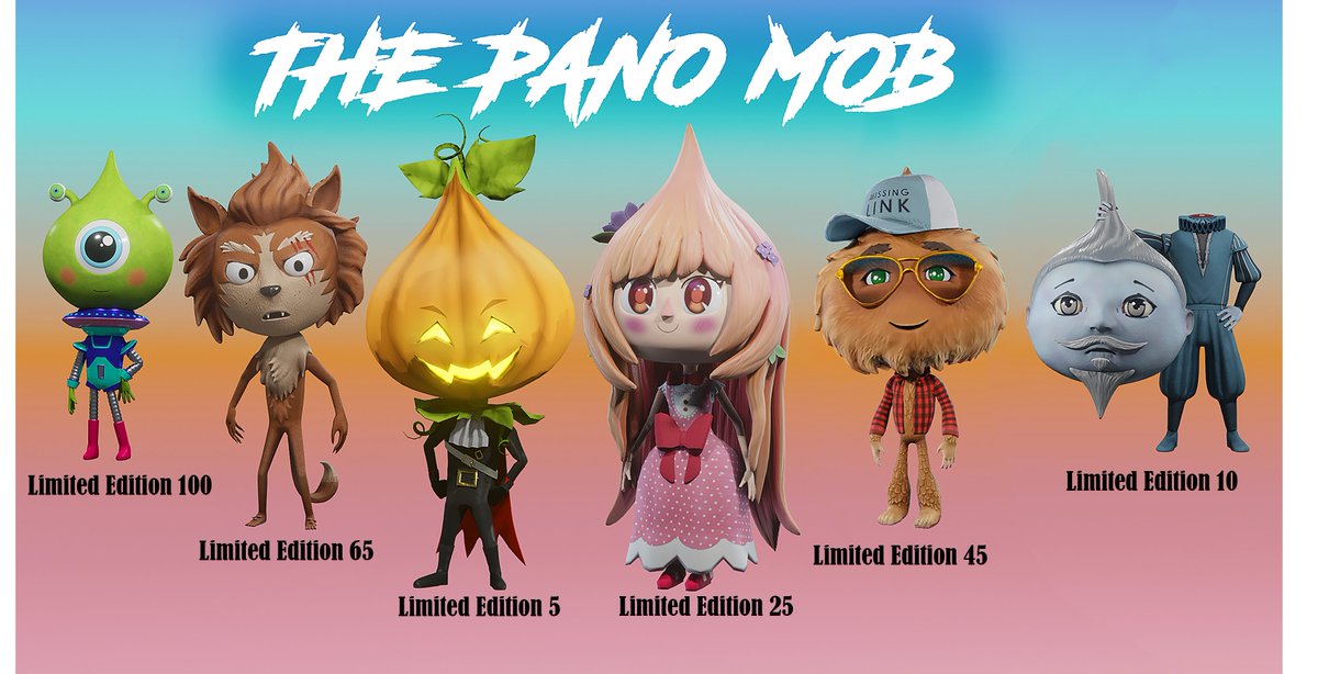 The PANO Mob collection is available to purchased in BLIND BOXES on Element.market under Polygon! We will reveal the Blind Boxes 3/24/23 to see which of the 250 NFTs you purchased! Could be LE 5, LE 10, LE 25, LE 45, LE 65 or the LE 100 PANO Mob Avatar! Massive Utility!