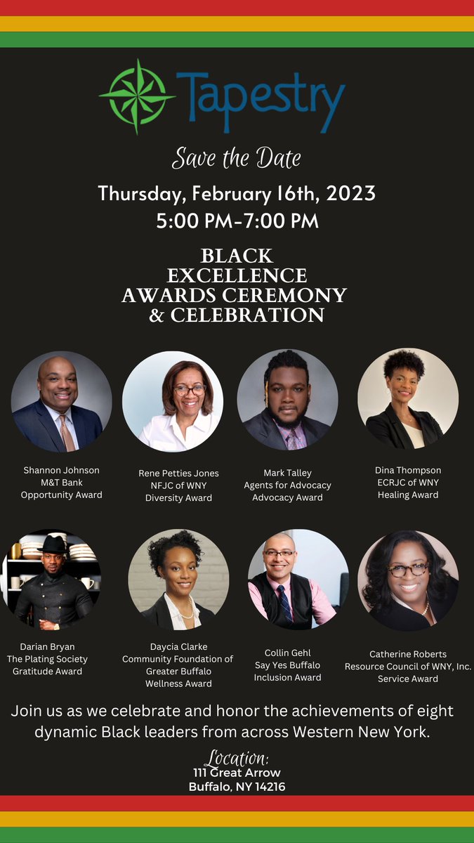 What an honor to be listed amongst these great folks in our community...thank you to Tapestry Charter School for lifting us up.