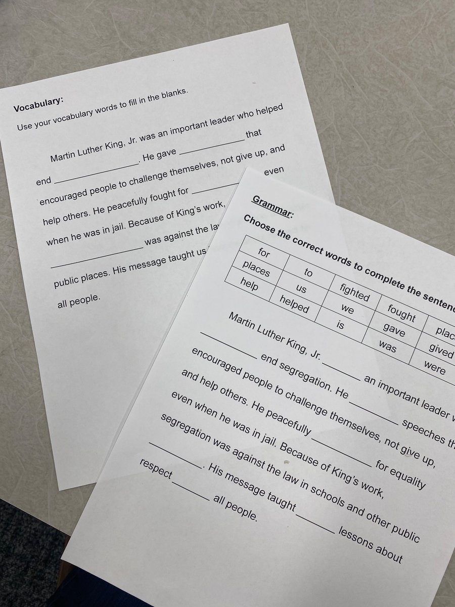 Another great co-created text this week gave way to so many literacy activities for my #newcomers - students are engaged because they helped to write this text! @DrCarolSalva #BoostingAchievement