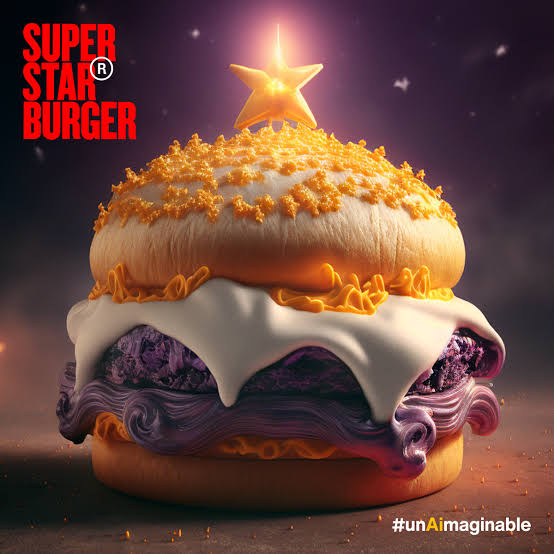 weplash's tweet image. Puedes estar tranquilo, la IA no te va a quitar tu trabajo.

Hardee&apos;s uso a Dall-E2 para &quot;imaginar&quot; su hamburguesa SuperStar.

Los resultados fueron divertidos y sorprendentes, pero ninguno era 100% correctos.

Incluso con la receta completa y 10,000 intentos. 😅