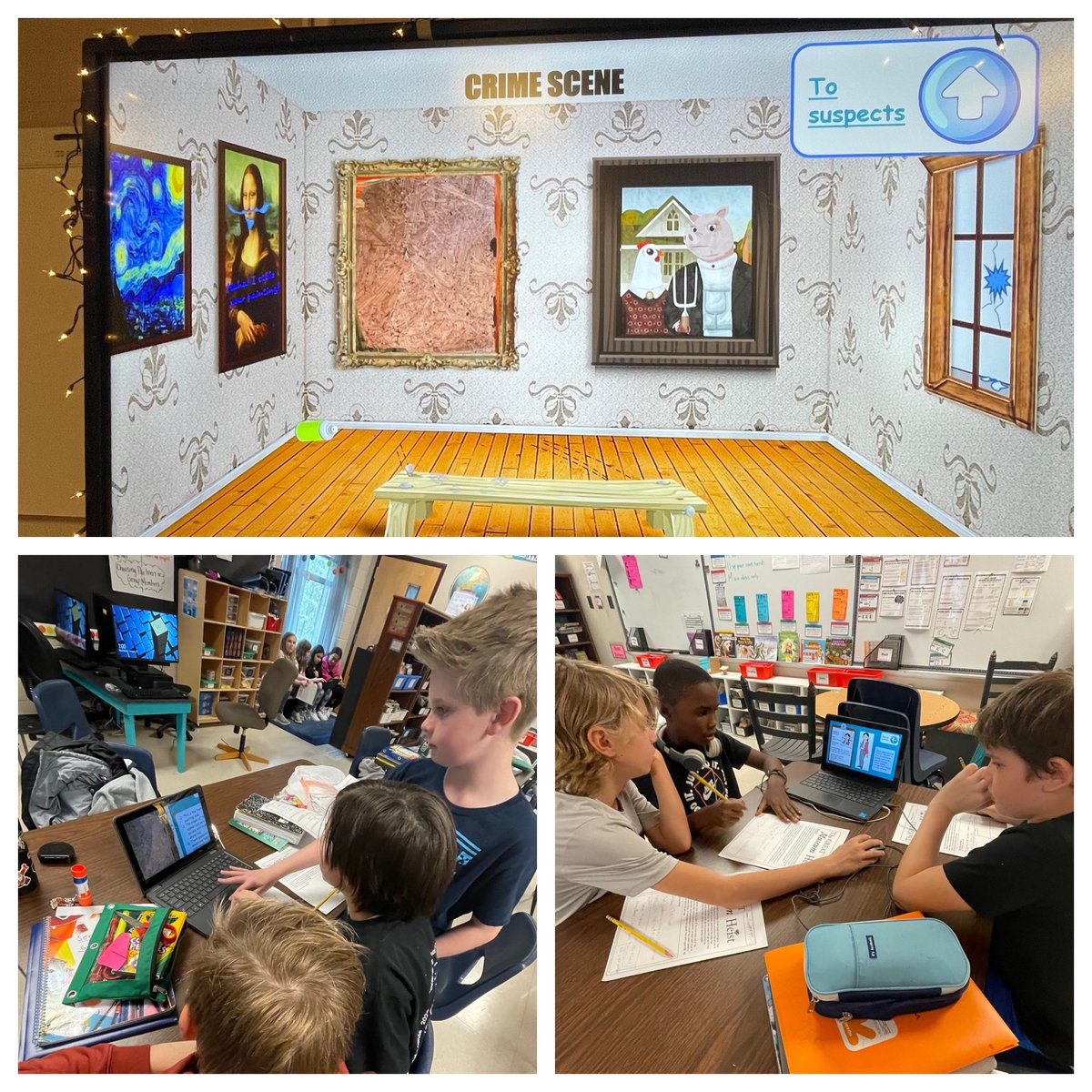 bcampbellmomto4's tweet image. Using CSI to make claims supported by evidence and reasoning. #5thgrade #argumentwriting @EastSide_CCSD