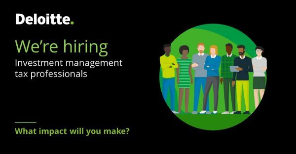 KuckelmanCraig's tweet photo. Looking to put your #tax career into hyperdrive? Deloitte Tax is looking for #InvestmentManagement professionals. Share your profile with Deloitte to explore options! https://t.co/gcXnv4YLcK https://t.co/ZwAQ1Ad5xX