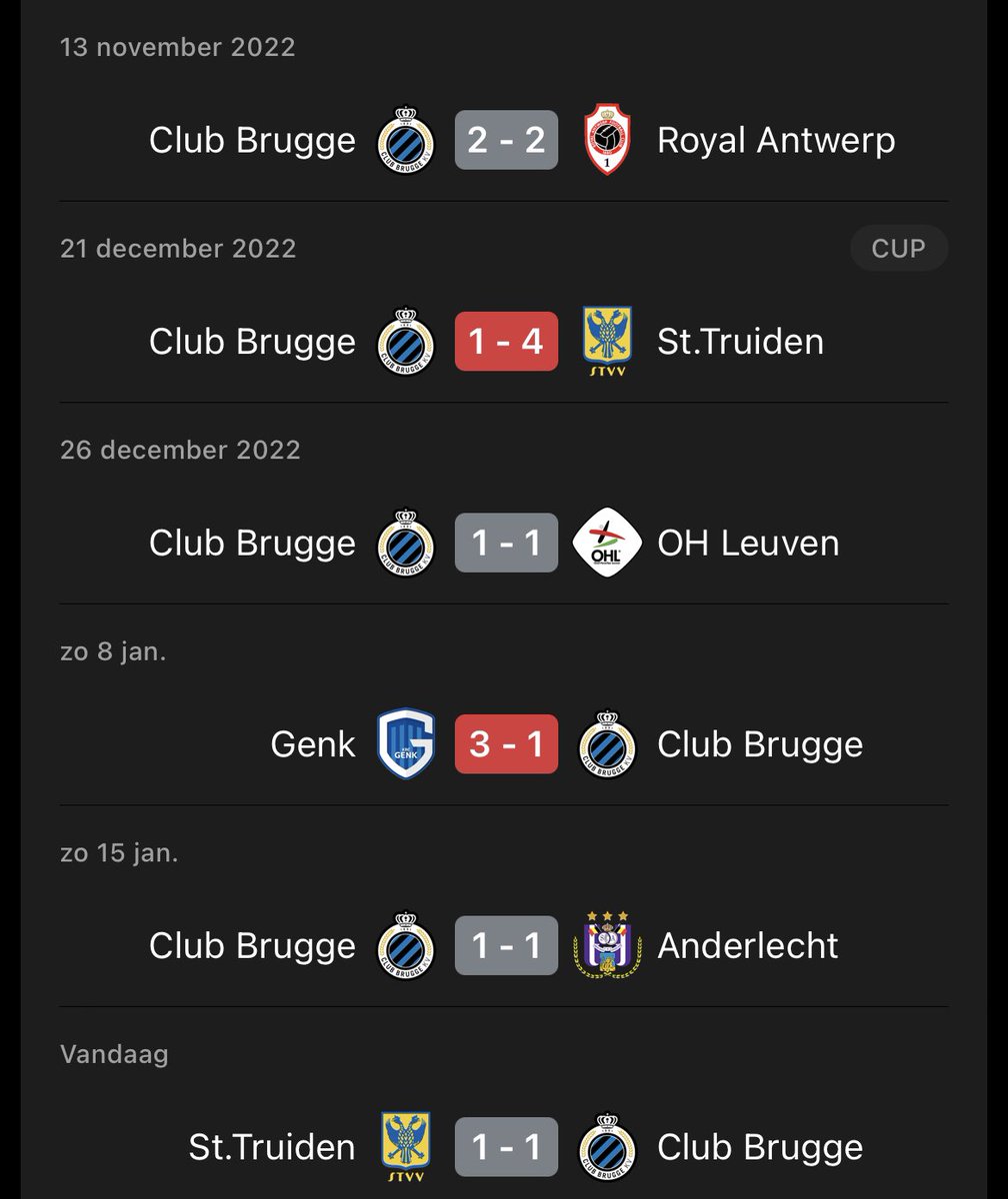 ftbl_ndh's tweet photo. Club geeft nu al voor de 6de wedstrijd op rij een 1-0 voorsprong uit handen… #stvclu https://t.co/FU9XolO48U